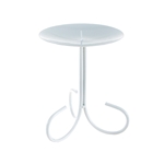 Mega Candles - Pillar / Round Metal Candle Holder - White