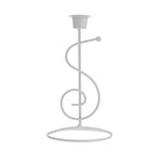 Mega Candles - Taper Metal Candle Holder - White