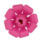 Mega Crafts - 16" Paper Craft Pedal Flower - Fuchsia