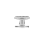 Mega Candles - 2.5" Pillar Glass Candle Holder - Silver