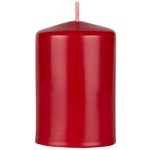 2" x 3" Unscented Domed Top Pillar Candle - Red