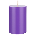 2" x 3" Unscented Round Pillar Candle - Lavender