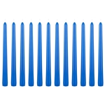 12 pcs 10" Unscented Taper Candle in White Box - Blue