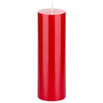 Mega Candles - 2" x 6" Unscented Round Pillar Candle - Red