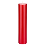 2" x 9" Unscented Round Pillar Candle - Red