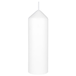 Mega Candles - 2" x 6" Unscented Dome Top Event Pillar Candle - White