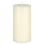 Mega Candles - 3" x 6" Unscented Round Pillar Candle - Ivory