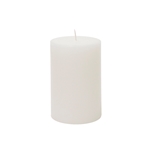 2" x 3" Unscented Round Pillar Candle - White