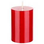 Mega Candles - 2" x 3" Unscented Round Pillar Candle - Red