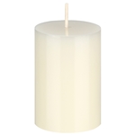 Mega Candles - 2" x 3" Unscented Round Pillar Candle - Ivory