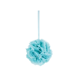 Mega Crafts - 6" Artificial Flower Pomander Kissing Ball - Aqua