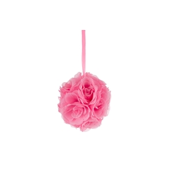 Mega Crafts - 6" Artificial Flower Pomander Kissing Ball - Pink