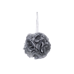 Mega Crafts - 6" Artificial Flower Pomander Kissing Ball - Silver