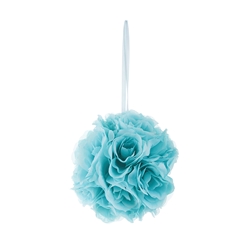 Mega Crafts - 8" Artificial Flower Pomander Kissing Ball - Aqua