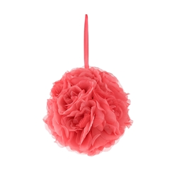 Mega Crafts - 8" Artificial Flower Pomander Kissing Ball - Coral