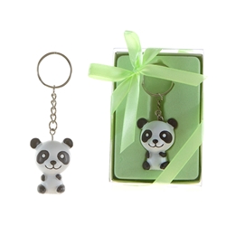 Mega Favors - Baby Panda Poly Resin Key Chain in Gift Box