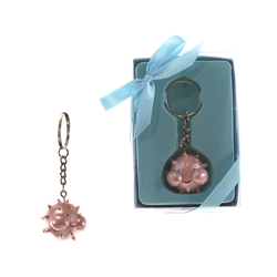 Mega Favors - Baby Puffer Fish Poly Resin Key Chain in Gift Box