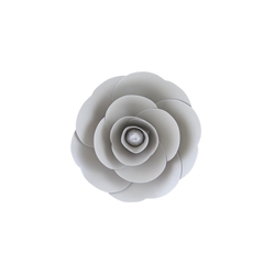 Mega Crafts - 8" Paper Craft Pedal Flower - Silver