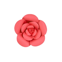 Mega Crafts - 8" Paper Craft Pedal Flower - Coral