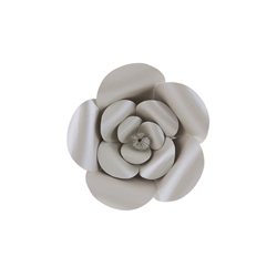 Mega Crafts - 8" Paper Craft Pedal Flower - Silver