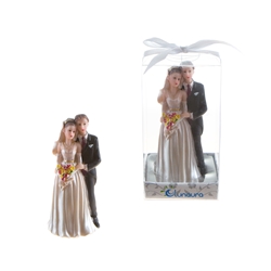 Mega Favors - Wedding Couple Standing Poly Resin in Gift Box