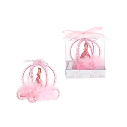 Mega Favors - Lady in Carriage Poly Resin in Gift Box - Fuchsia