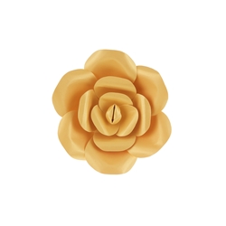 Mega Crafts - 8" Paper Craft Pedal Flower - Gold