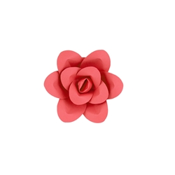 Mega Crafts - 8" Paper Craft Pedal Flower - Coral