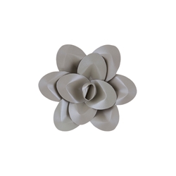 Mega Crafts - 8" Paper Craft Pedal Flower - Silver