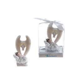 Mega Favors - Baby Laying in White Under Wings in Gift Box - Pink