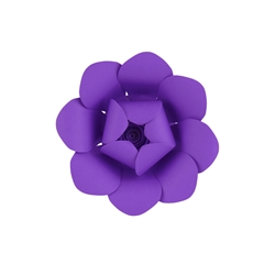 Mega Crafts - 8" Paper Craft Pedal Flower - Purple