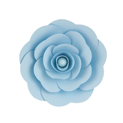 Mega Crafts - 12" Paper Craft Pedal Flower - Aqua