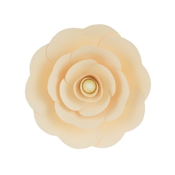 Mega Crafts - 12" Paper Craft Pedal Flower - Ivory