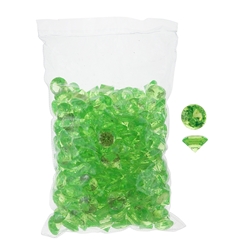 Mega Crafts - 1 Pound Acrylic Decorative Small Diamonds - Light Green