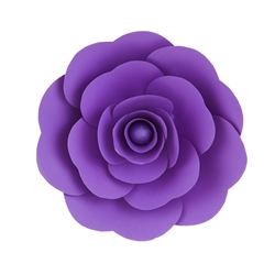 Mega Crafts - 12" Paper Craft Pedal Flower - Purple