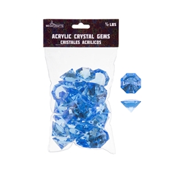 Mega Crafts - 1/2 Pound Acrylic Decorative Large Diamonds - Blue