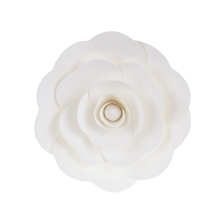 Mega Crafts - 12" Paper Craft Pedal Flower - White