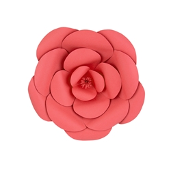 Mega Crafts - 12" Paper Craft Pedal Flower - Coral