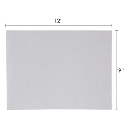 Mega Crafts - 6 pcs 9" x 12" Metallic Glitter Adhesive EVA Foam Sheet - White