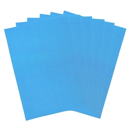 Mega Crafts - 6 pcs 16" x 24" Metallic Glitter Adhesive EVA Foam Sheet - Blue