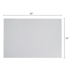 Mega Crafts - 6 pcs 16" x 24" Metallic Glitter Adhesive EVA Foam Sheet - White