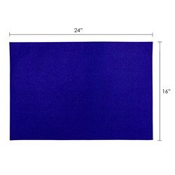 Mega Crafts - 6 pcs 16" x 24" Metallic Glitter EVA Foam Sheet - Dark Blue