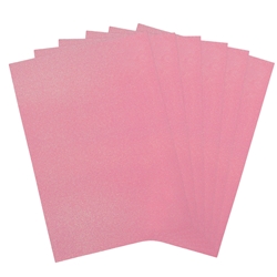 Mega Crafts - 6 pcs 16" x 24" Metallic Glitter EVA Foam Sheet - Pink