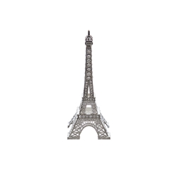 Mega Crafts - 6" Eiffel Tower with Rhinestones - Silver