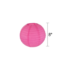 Mega Crafts - 8" Round Paper Lantern - Pink