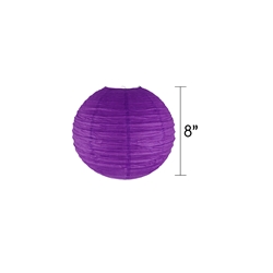 Mega Crafts - 8" Round Paper Lantern - Purple