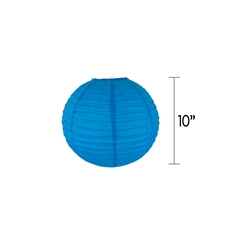 Mega Crafts - 10" Round Paper Lantern - Blue