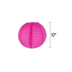 Mega Crafts - 10" Round Paper Lantern - Fuchsia