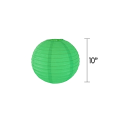 Mega Crafts - 10" Round Paper Lantern - Green