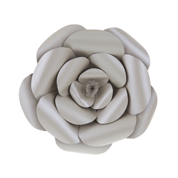 Mega Crafts - 12" Paper Craft Pedal Flower - Silver